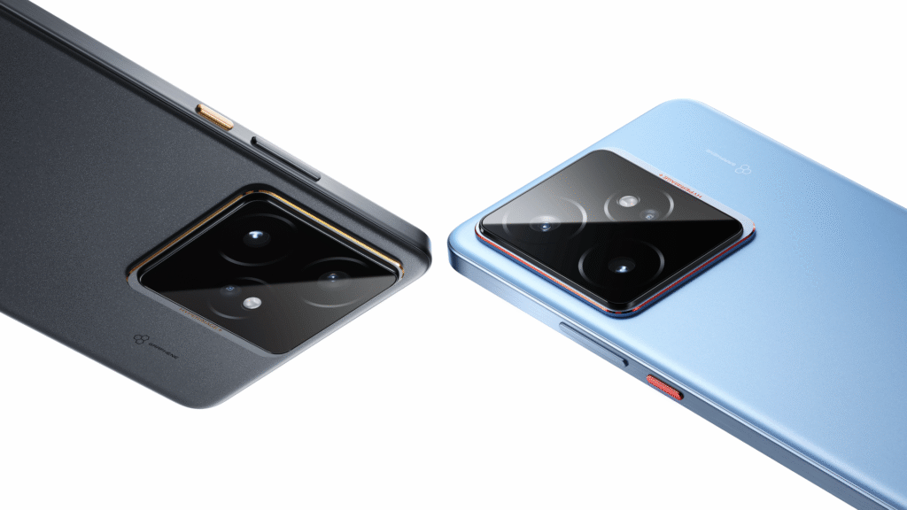 The Realme GT 7 comes in two colours, IceSense Black and IceSense Blue.