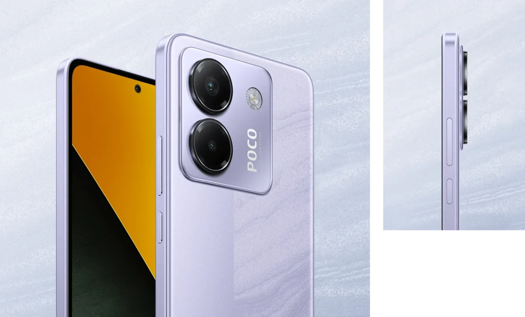 Best Smartphones Under Rs 15,000 in India – Poco M7 Pro 5g in Lavender Frost