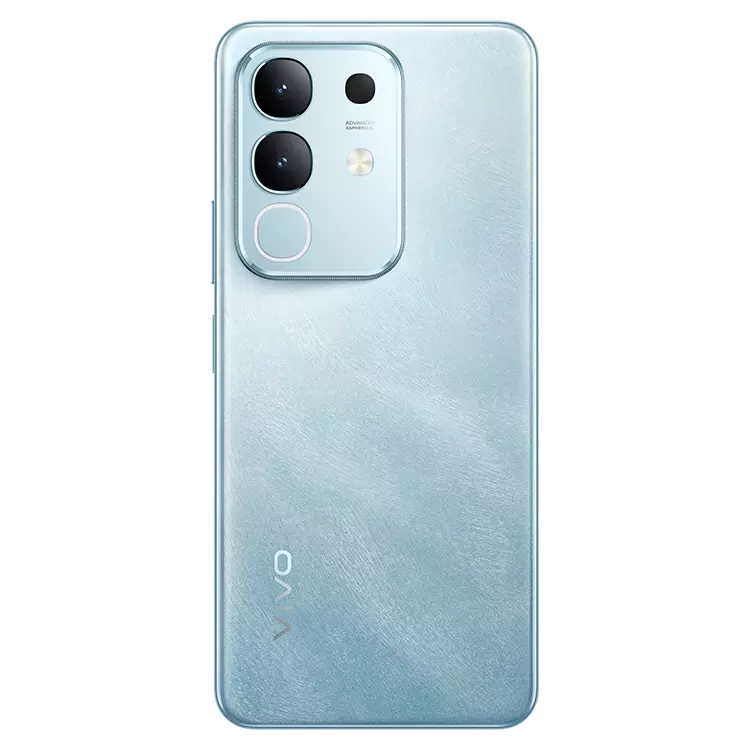 Vivo T4x 5G phone with sleek design and Daul-lens camera in Marine Blue color