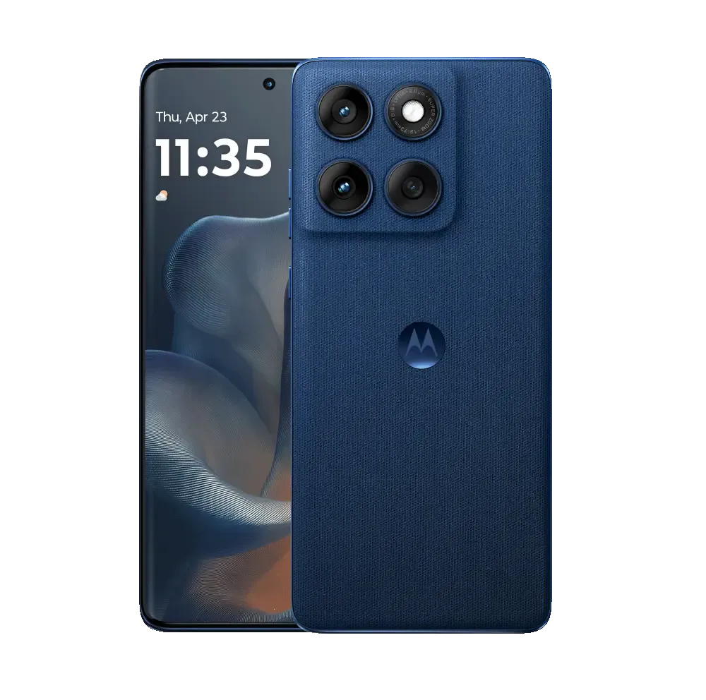 Motorola Edge 60 smartphone with sleek design and curved OLED display