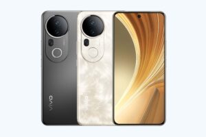 Vivo T4 Ultra 5G in Meteor Grey and Phoenix Gold color variants, front and back view