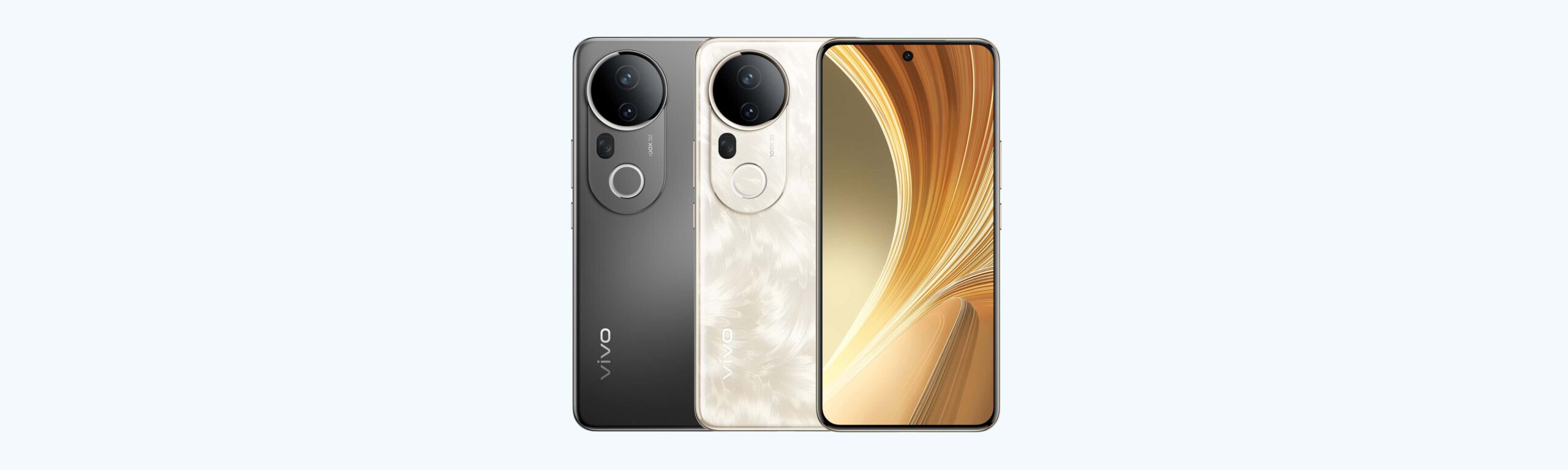 Vivo T4 Ultra 5G in Meteor Grey and Phoenix Gold color variants, front and back view