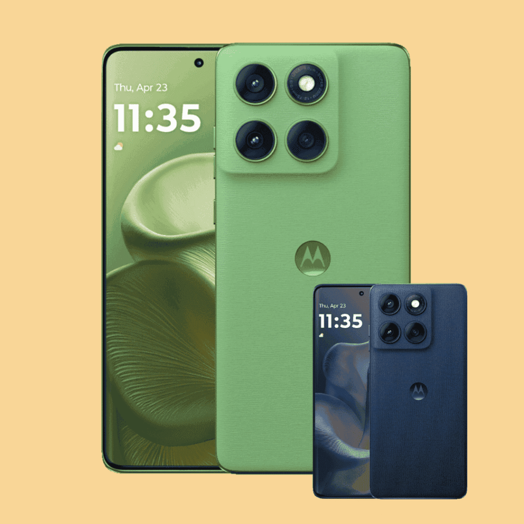 The Motorola Edge 60 5G comes with two elegant Pantone-inspired shades — Gibraltar Sea and Shamrock.